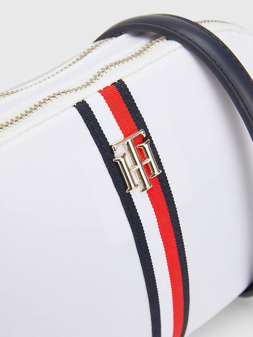 Tommy Hilfiger Signature Crossover Tassen Dames Wit | TH673XQO