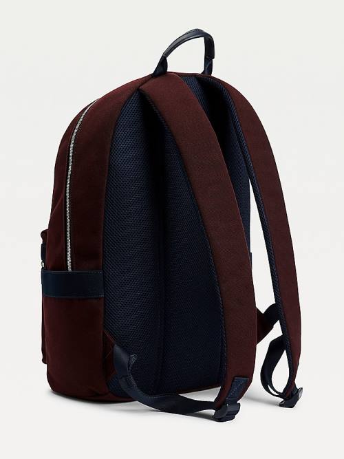 Tommy Hilfiger Signature Logo Backpack Tassen Heren Rood | TH498ANE