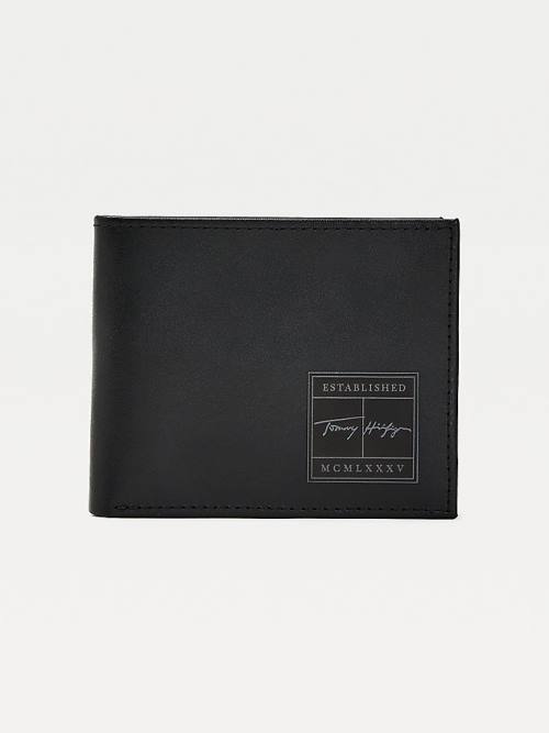 Tommy Hilfiger Signature Small Card Portefeuille Heren Zwart | TH934GJN