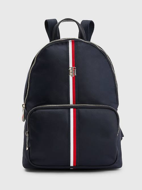 Tommy Hilfiger Signature Tape Backpack Tassen Dames Blauw | TH840XEL