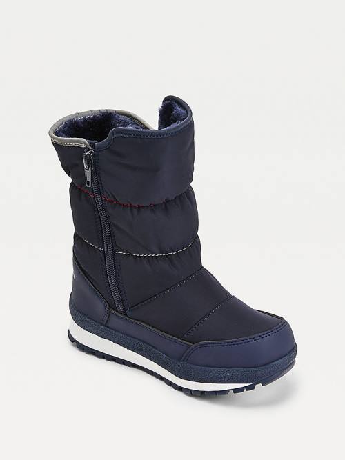 Tommy Hilfiger Signature Webbing Padded Snow Laarzen Jongens Blauw | TH349TDV