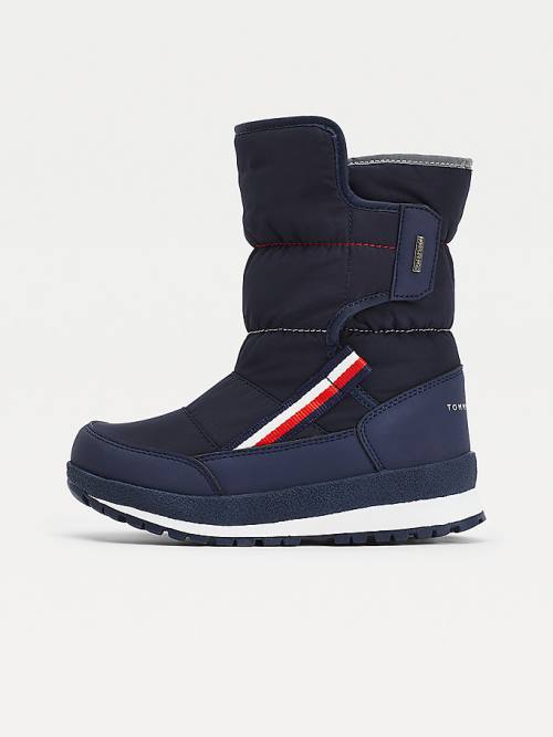 Tommy Hilfiger Signature Webbing Padded Snow Laarzen Jongens Blauw | TH349TDV