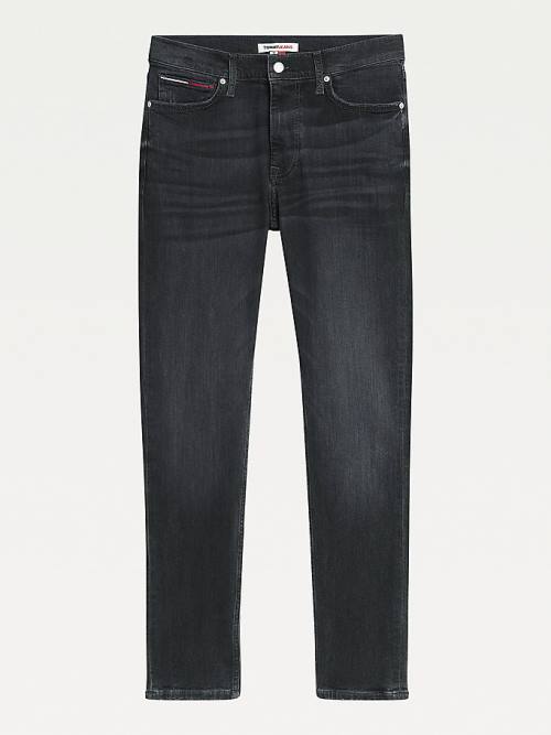 Tommy Hilfiger Simon Skinny Distressed Black Jeans Heren Denim | TH063JED