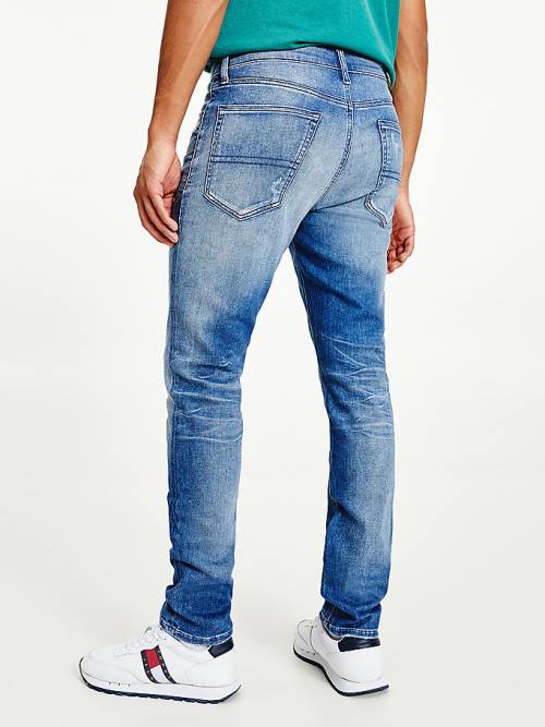 Tommy Hilfiger Simon Skinny Distressed Jeans Heren Denim | TH375OUY