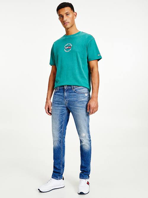 Tommy Hilfiger Simon Skinny Distressed Jeans Heren Denim | TH375OUY