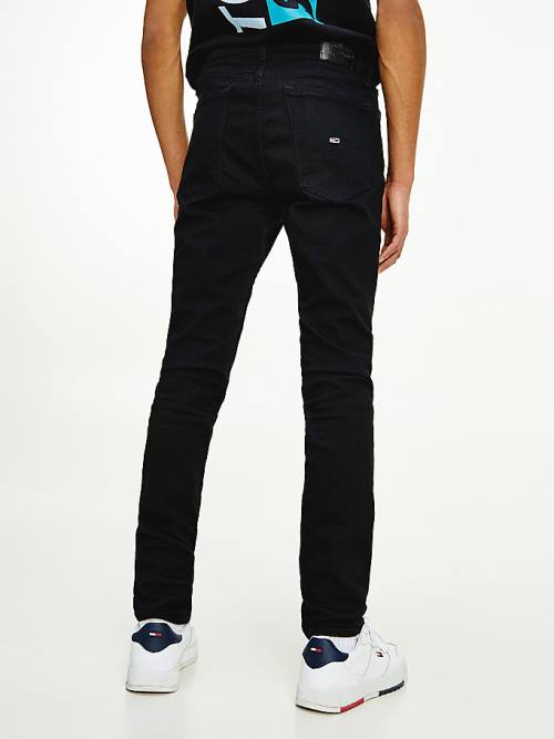 Tommy Hilfiger Simon Skinny Fit Black Jeans Heren Denim | TH837JVX