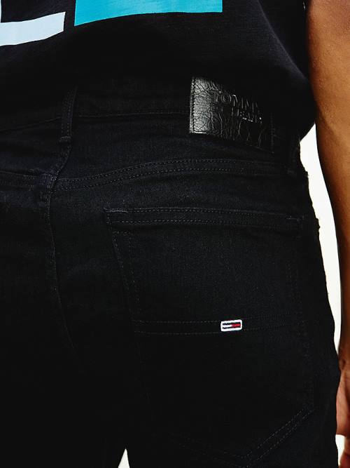 Tommy Hilfiger Simon Skinny Fit Black Jeans Heren Denim | TH837JVX