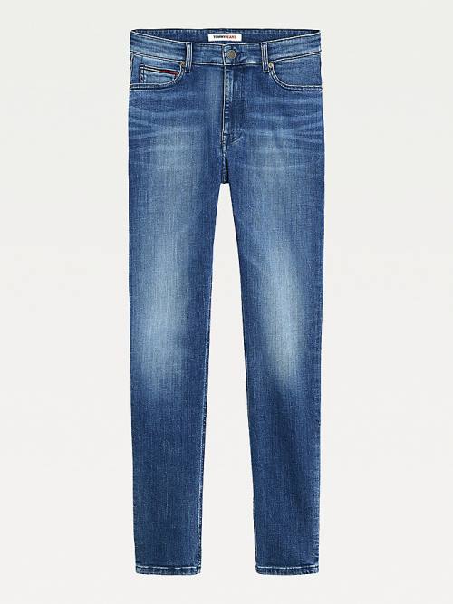 Tommy Hilfiger Simon Skinny Fit Faded Jeans Heren Denim | TH380NOB