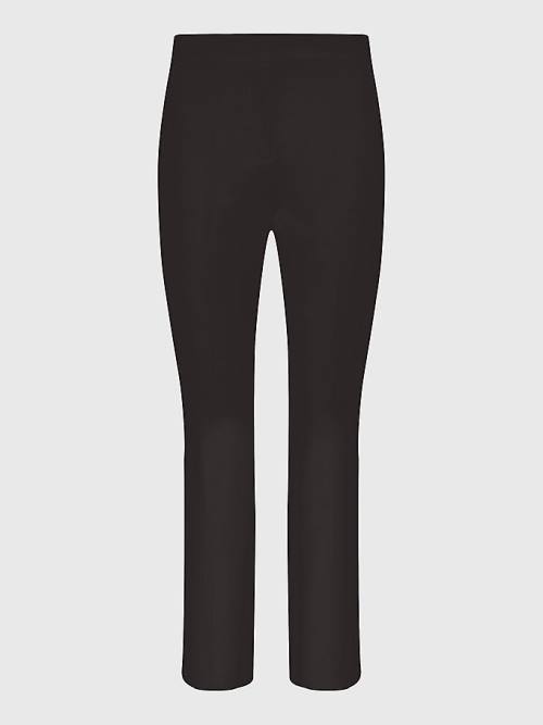 Tommy Hilfiger Slim Ankle Broek Dames Zwart | TH813IAR