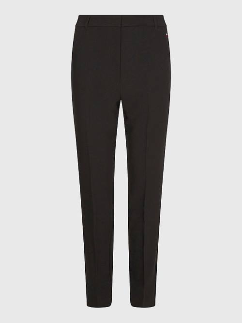 Tommy Hilfiger Slim Fit Broek Dames Zwart | TH075GVZ