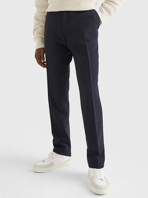 Tommy Hilfiger Slim Fit Broek Heren Blauw | TH793XZG