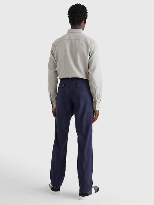 Tommy Hilfiger Slim Fit Cargo Broek Heren Blauw | TH982ZIH