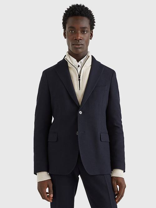 Tommy Hilfiger Slim Fit Constructed Blazer Heren Blauw | TH573BRU