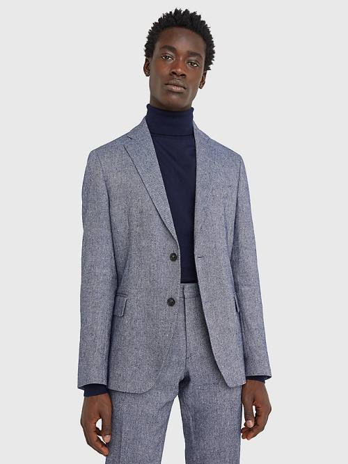 Tommy Hilfiger Slim Fit Constructed Blazer Heren Blauw | TH961FXA