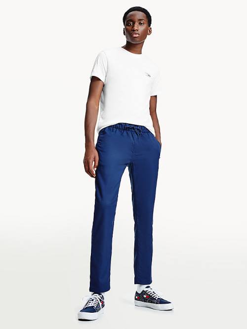 Tommy Hilfiger Slim Fit Joggers Broek Heren Blauw | TH240ENQ