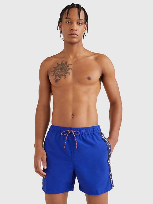 Tommy Hilfiger Slim Fit Mid Length Shorts Zwemkleding Heren Blauw | TH193XTA