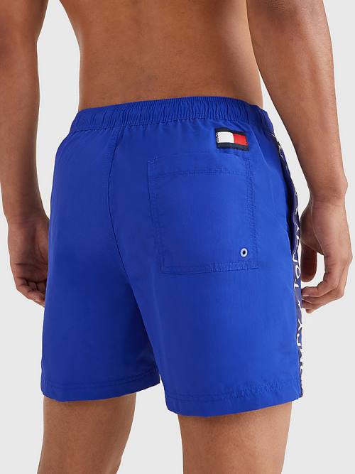 Tommy Hilfiger Slim Fit Mid Length Shorts Zwemkleding Heren Blauw | TH193XTA