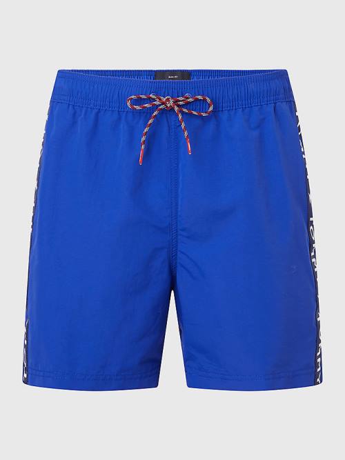 Tommy Hilfiger Slim Fit Mid Length Shorts Zwemkleding Heren Blauw | TH193XTA