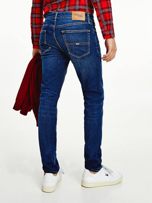 Tommy Hilfiger Slim Fit Tapered Faded Jeans Heren Denim | TH874BOI