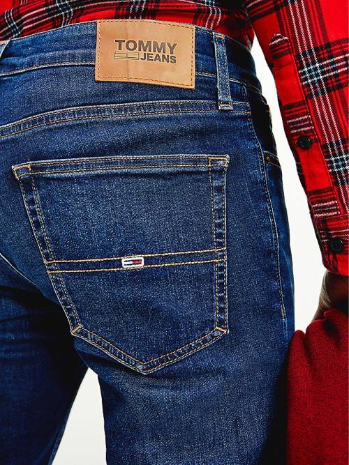 Tommy Hilfiger Slim Fit Tapered Faded Jeans Heren Denim | TH874BOI