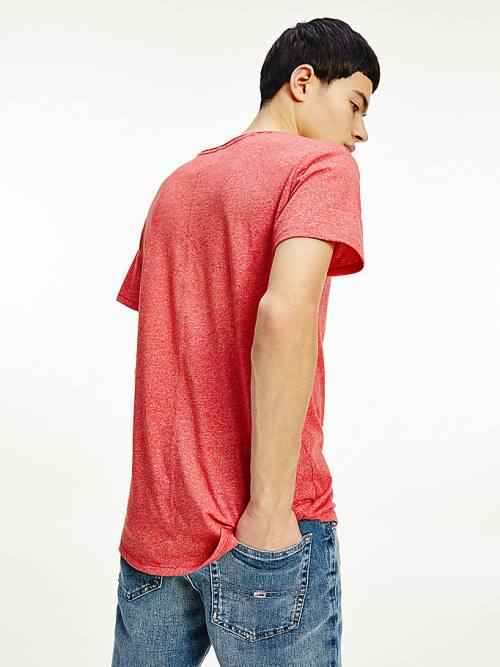 Tommy Hilfiger Slim Fit V-Neck T-shirts Heren Rood | TH435YJR