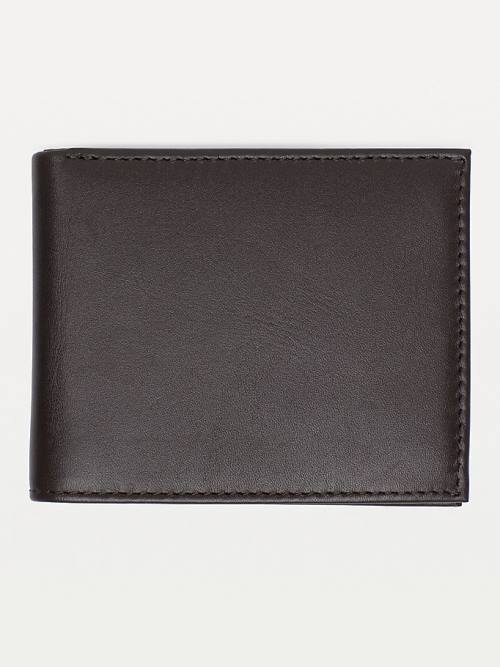 Tommy Hilfiger Small Embossed Bifold Portefeuille Heren Bruin | TH436ZVP