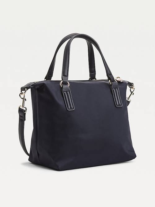 Tommy Hilfiger Small Recycled Tote Tassen Dames Blauw | TH387ZKD