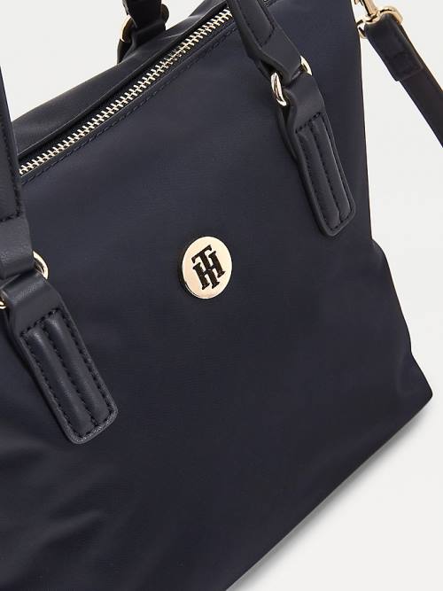 Tommy Hilfiger Small Recycled Tote Tassen Dames Blauw | TH387ZKD