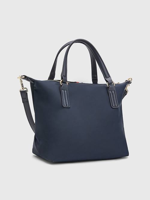 Tommy Hilfiger Small Signature Tote Tassen Dames Blauw | TH021LWS