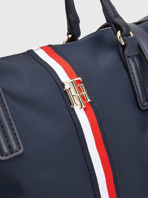 Tommy Hilfiger Small Signature Tote Tassen Dames Blauw | TH021LWS