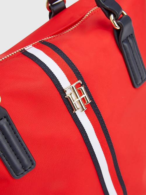 Tommy Hilfiger Small Signature Tote Tassen Dames Rood | TH601AOL