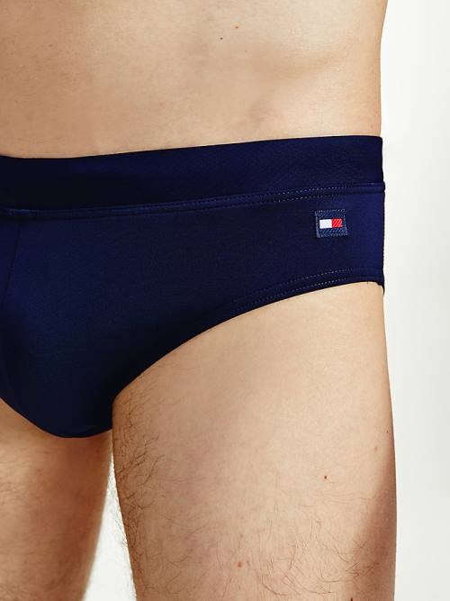 Tommy Hilfiger Solid Colour Briefs Zwemkleding Heren Blauw | TH258NHY