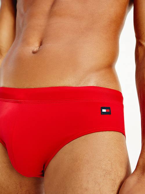 Tommy Hilfiger Solid Colour Briefs Zwemkleding Heren Rood | TH501BUZ