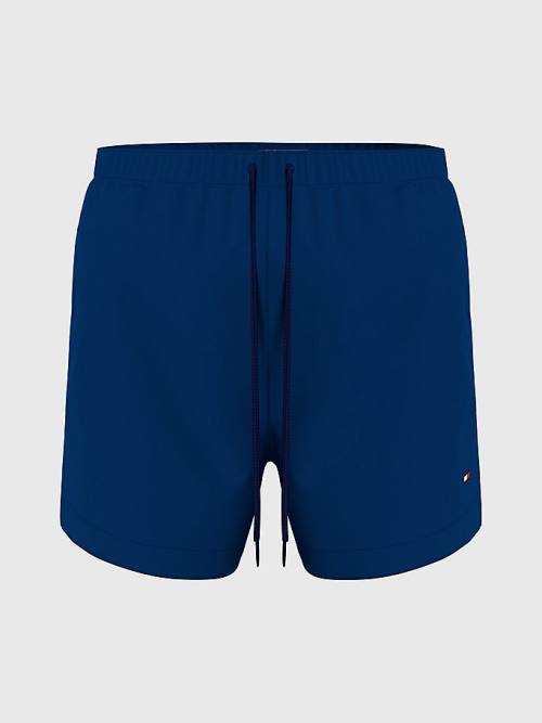 Tommy Hilfiger Solid Mid Length Shorts Zwemkleding Heren Blauw | TH307BYK