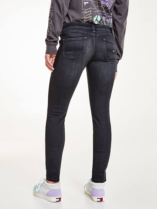 Tommy Hilfiger Sophie Low Rise Skinny Black Jeans Dames Denim | TH176WTQ