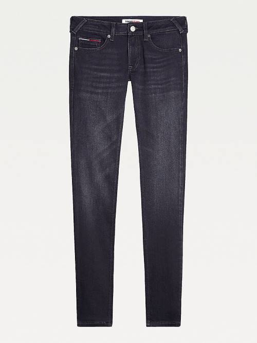 Tommy Hilfiger Sophie Low Rise Skinny Black Jeans Dames Denim | TH176WTQ