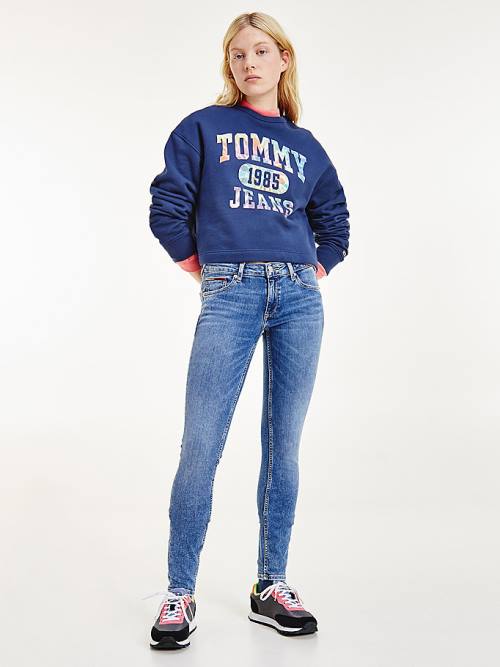 Tommy Hilfiger Sophie Low Rise Skinny Faded Jeans Dames Denim | TH593AVJ