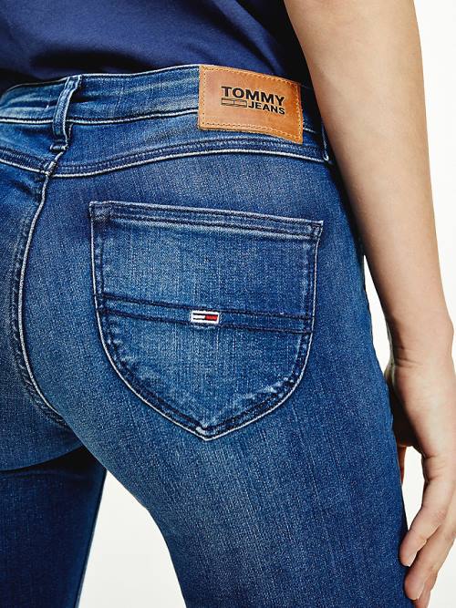 Tommy Hilfiger Sophie Low Rise Skinny Faded Jeans Dames Denim | TH964ZBW