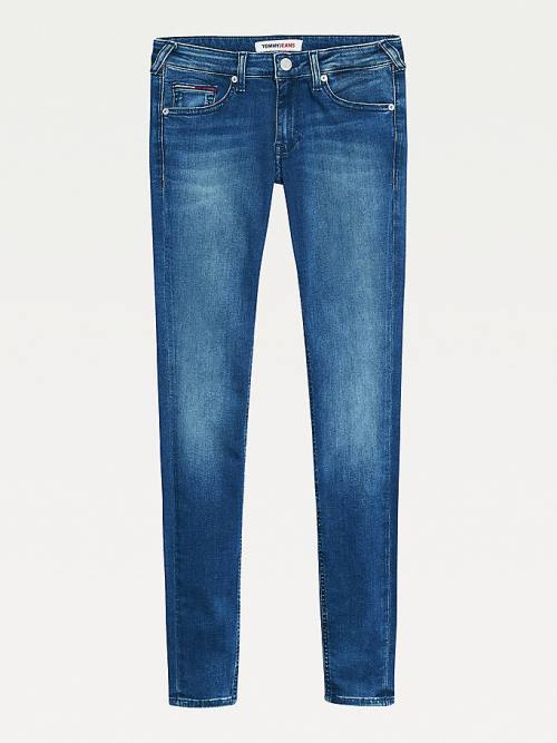 Tommy Hilfiger Sophie Low Rise Skinny Faded Jeans Dames Denim | TH964ZBW