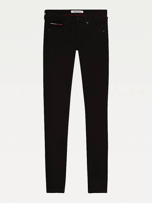 Tommy Hilfiger Sophie Low Rise Skinny Fit Black Jeans Dames Denim | TH693WCU