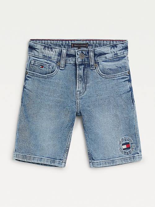 Tommy Hilfiger Spencer Denim Shorts Broek Jongens Denim | TH971MUK