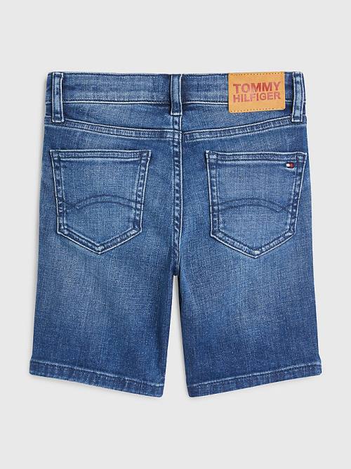 Tommy Hilfiger Spencer Faded Denim Shorts Broek Jongens Denim | TH896PGK