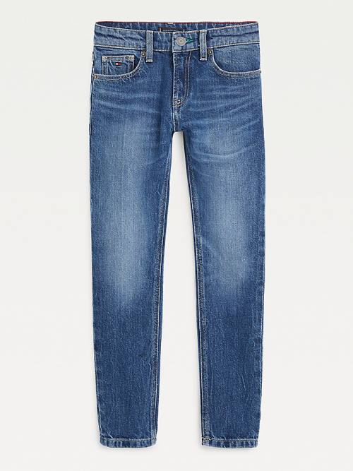 Tommy Hilfiger Spencer Slim Faded Recycled Jeans Jongens Denim | TH186BLR