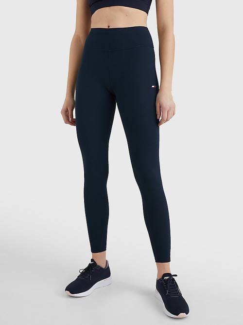 Tommy Hilfiger Sport 7/8 Logo Leggings Dames Blauw | TH278WEZ