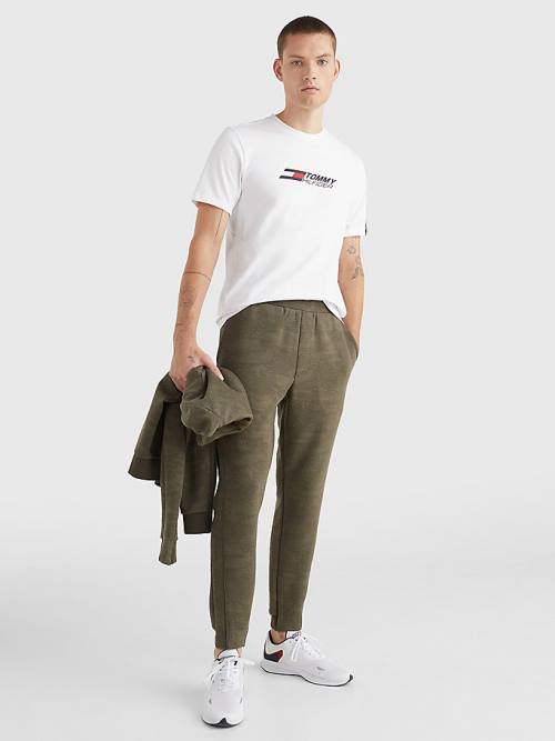 Tommy Hilfiger Sport Camo Print Joggers Broek Heren Khaki | TH380GCL