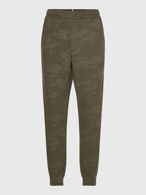 Tommy Hilfiger Sport Camo Print Joggers Broek Heren Khaki | TH380GCL