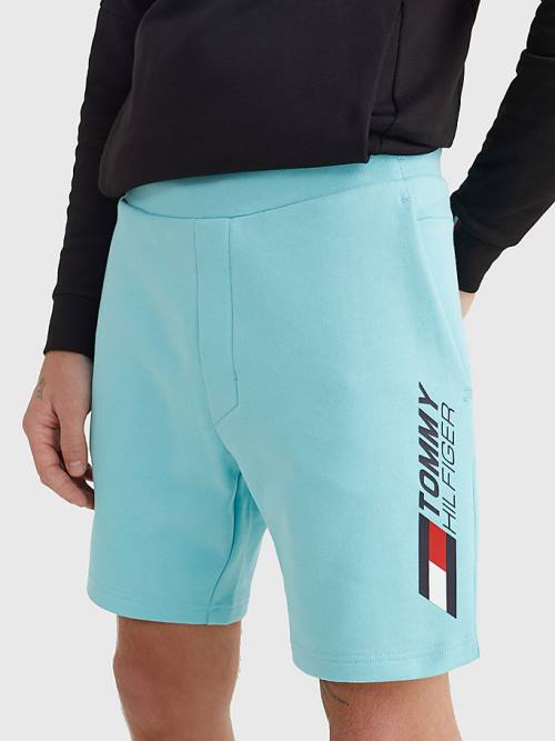 Tommy Hilfiger Sport Essential Organic Katoenen Korte Broek Heren Blauw | TH197UEB