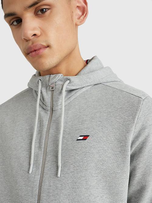 Tommy Hilfiger Sport Essential Organic Katoenen Logo Sweatshirts Heren Grijs | TH419FBZ