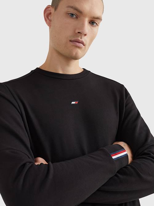 Tommy Hilfiger Sport Essential Organic Katoenen Sweatshirts Heren Zwart | TH506GNY