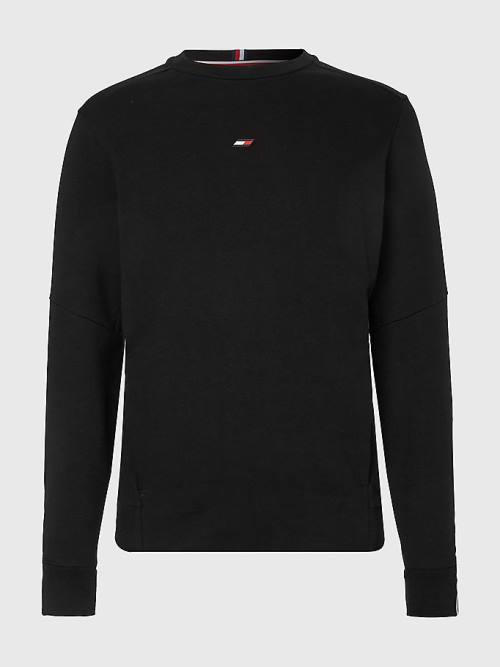 Tommy Hilfiger Sport Essential Organic Katoenen Sweatshirts Heren Zwart | TH506GNY